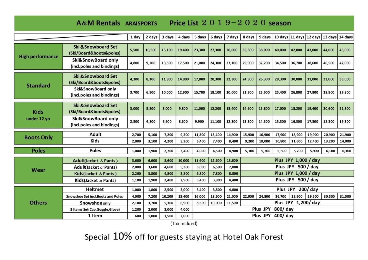 Hotel Oak Forest Hakuba Exterior foto